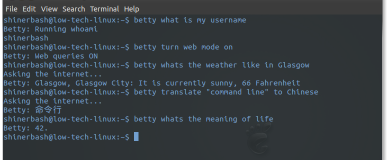 Introducing Betty, the Siri for the Linux Terminal